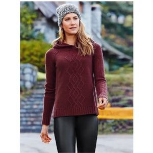 Athleta Cold Spell Hooded Wool Sweater